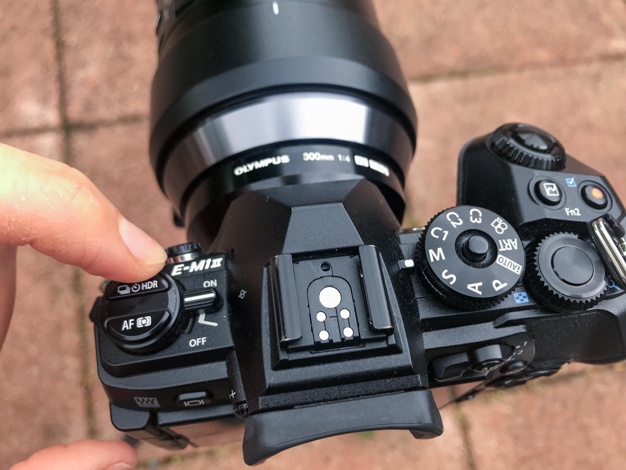 Olympus O-MD E-M1 ii Quick Button to Change Shooting Mode